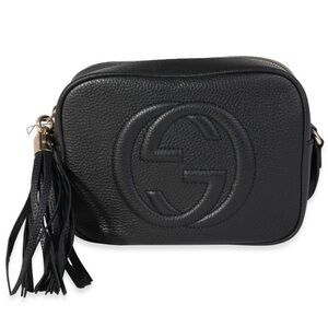 Gucci Black Crossbody Bag with Leather Tassel